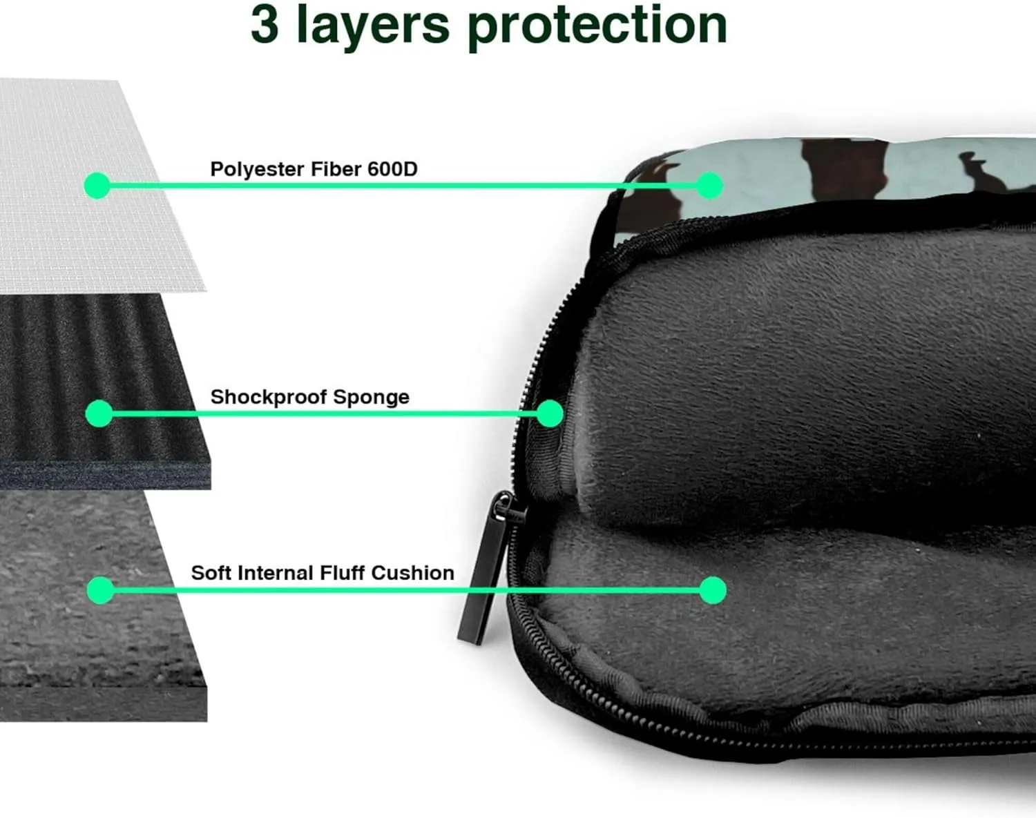 Goats Farm Laptop Shoulder Bag ​for Men Women, Computer Carrying Case Messenger Bag with Strap