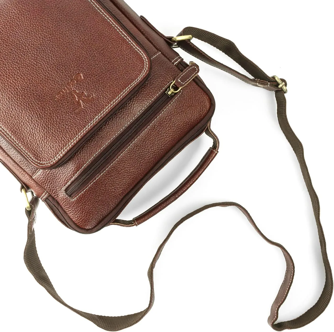 Goatter Men's Hunter Leather 11.5" Inch Messenger Bags