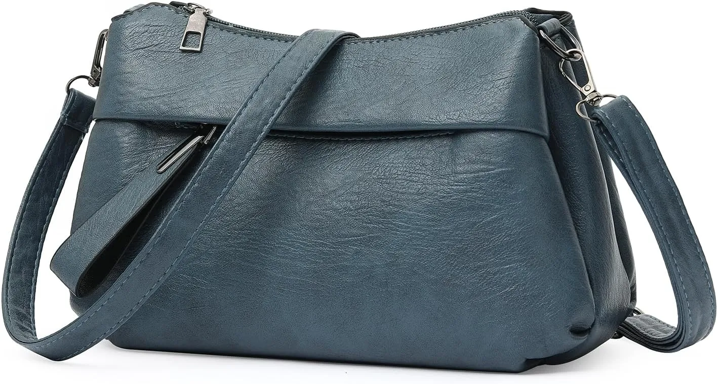 GOIACII Shoulder Bag for Women Leather Purse Crossbody Bag with Adjustable Strap