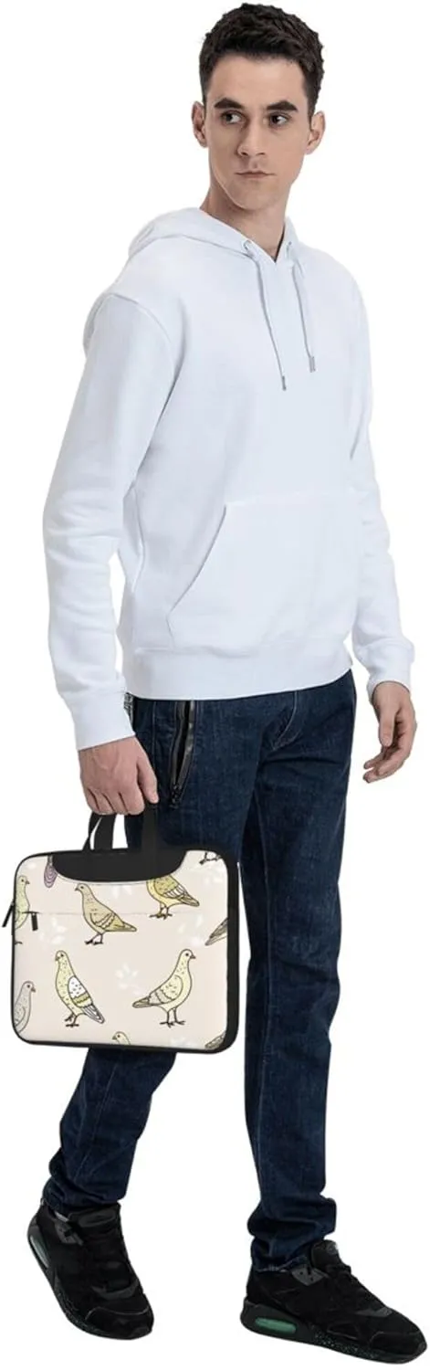 Golden Retrievers Laptop Shoulder Bag ​for Men Women, Computer Carrying Case Messenger Bag with Strap