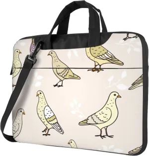 Golden Retrievers Laptop Shoulder Bag ​for Men Women, Computer Carrying Case Messenger Bag with Strap