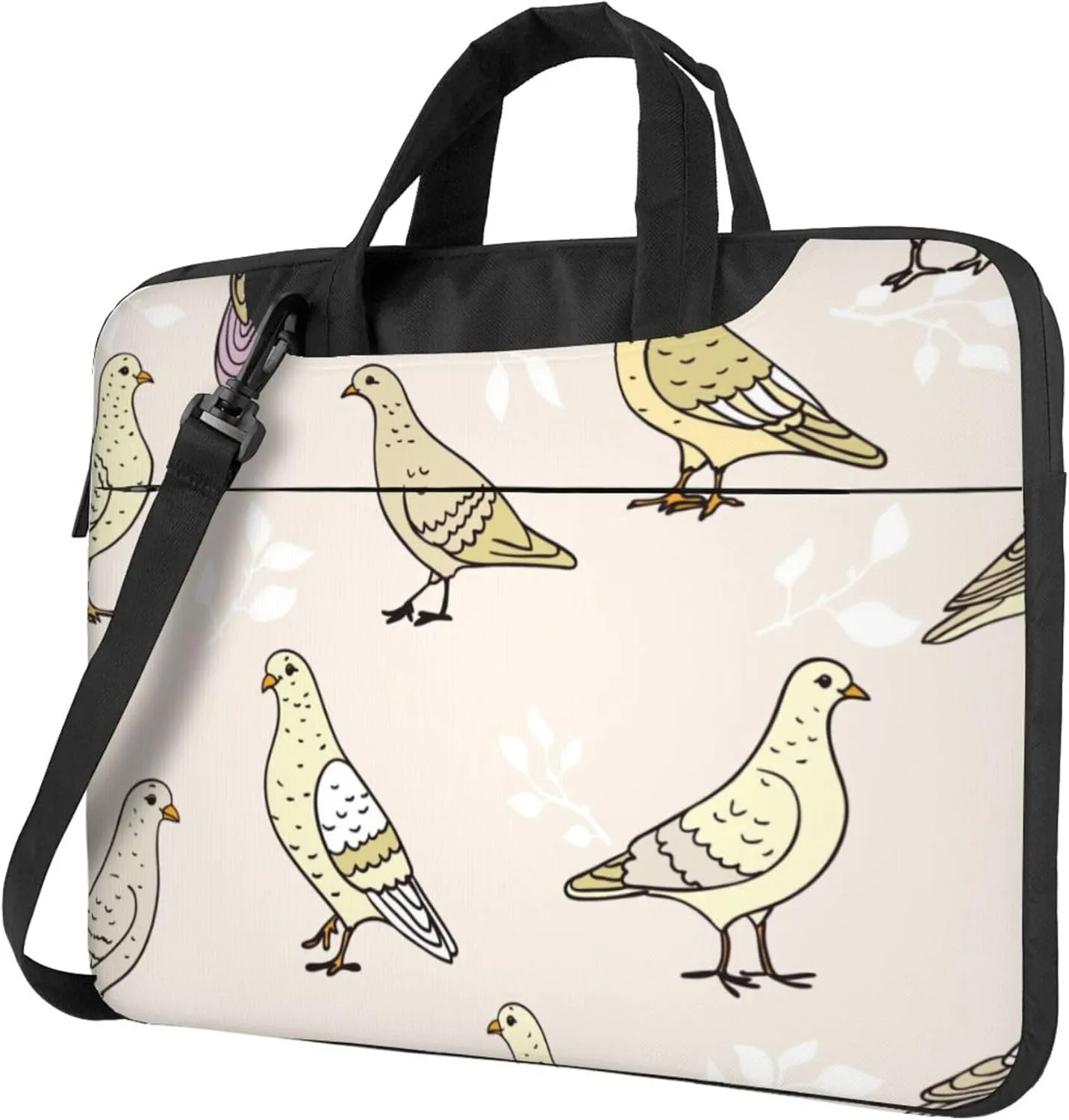Golden Retrievers Laptop Shoulder Bag ​for Men Women, Computer Carrying Case Messenger Bag with Strap