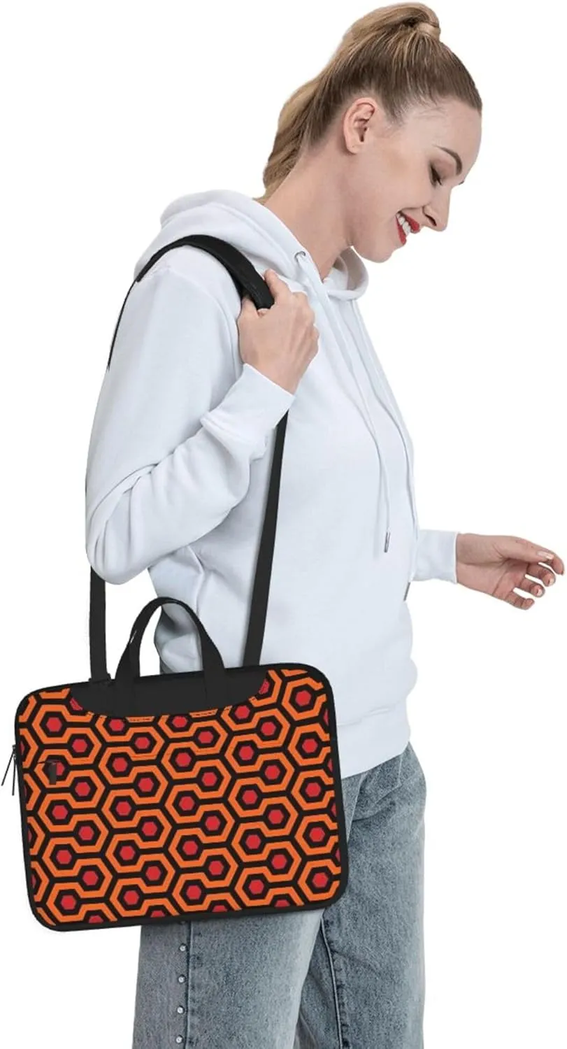 Golden Retrievers Laptop Shoulder Bag ​for Men Women, Computer Carrying Case Messenger Bag with Strap