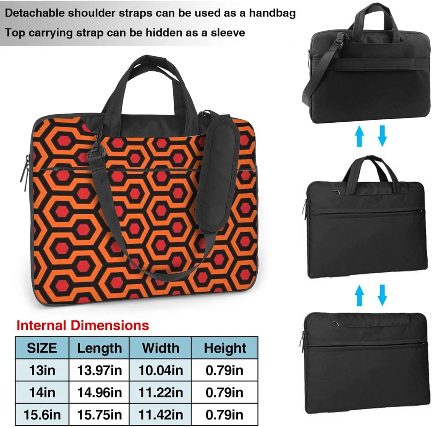 Golden Retrievers Laptop Shoulder Bag ​for Men Women, Computer Carrying Case Messenger Bag with Strap