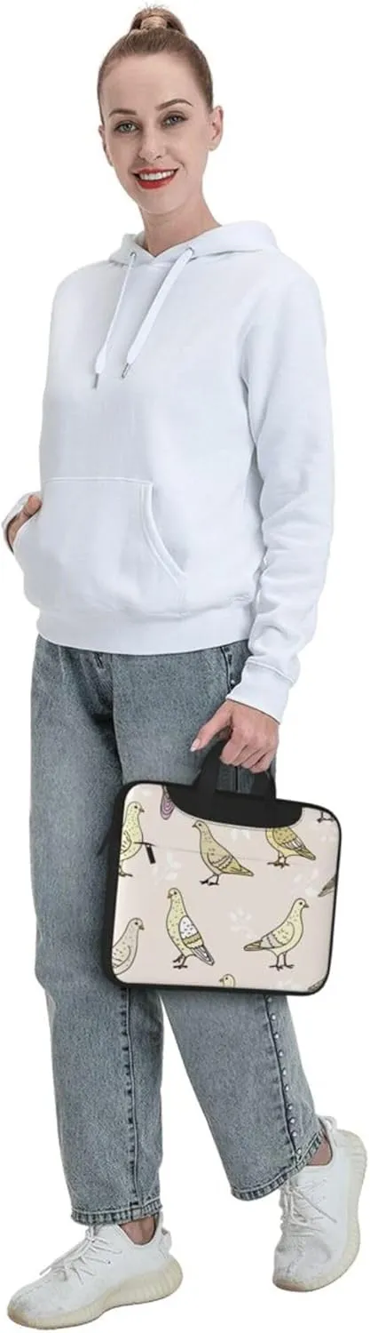 Golden Retrievers Laptop Shoulder Bag ​for Men Women, Computer Carrying Case Messenger Bag with Strap