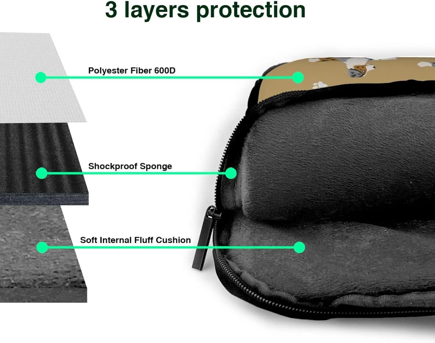 green weed leaves fluorescent colors-4 Laptop Shoulder Bag ​for Men Women, Computer Carrying Case Messenger Bag with Strap