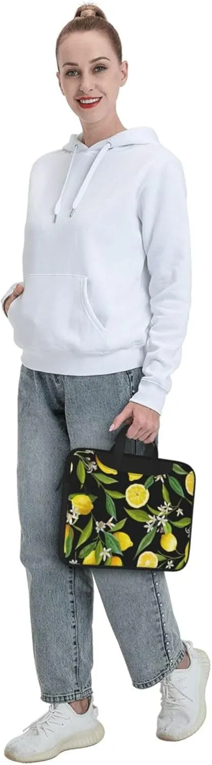 Greyhound Black Pet Dog Laptop Shoulder Bag ​for Men Women, Computer Carrying Case Messenger Bag with Strap
