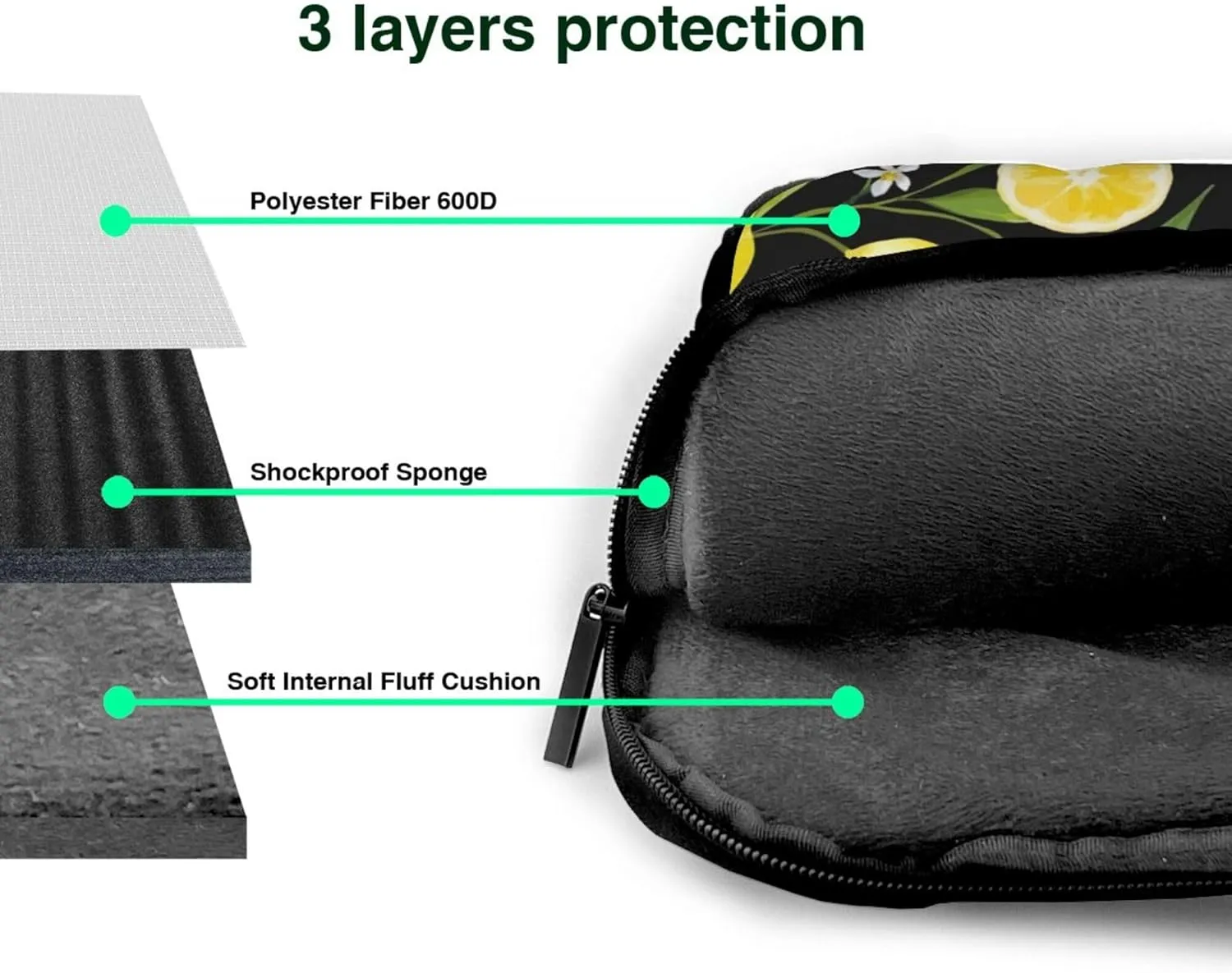 Greyhound Black Pet Dog Laptop Shoulder Bag ​for Men Women, Computer Carrying Case Messenger Bag with Strap