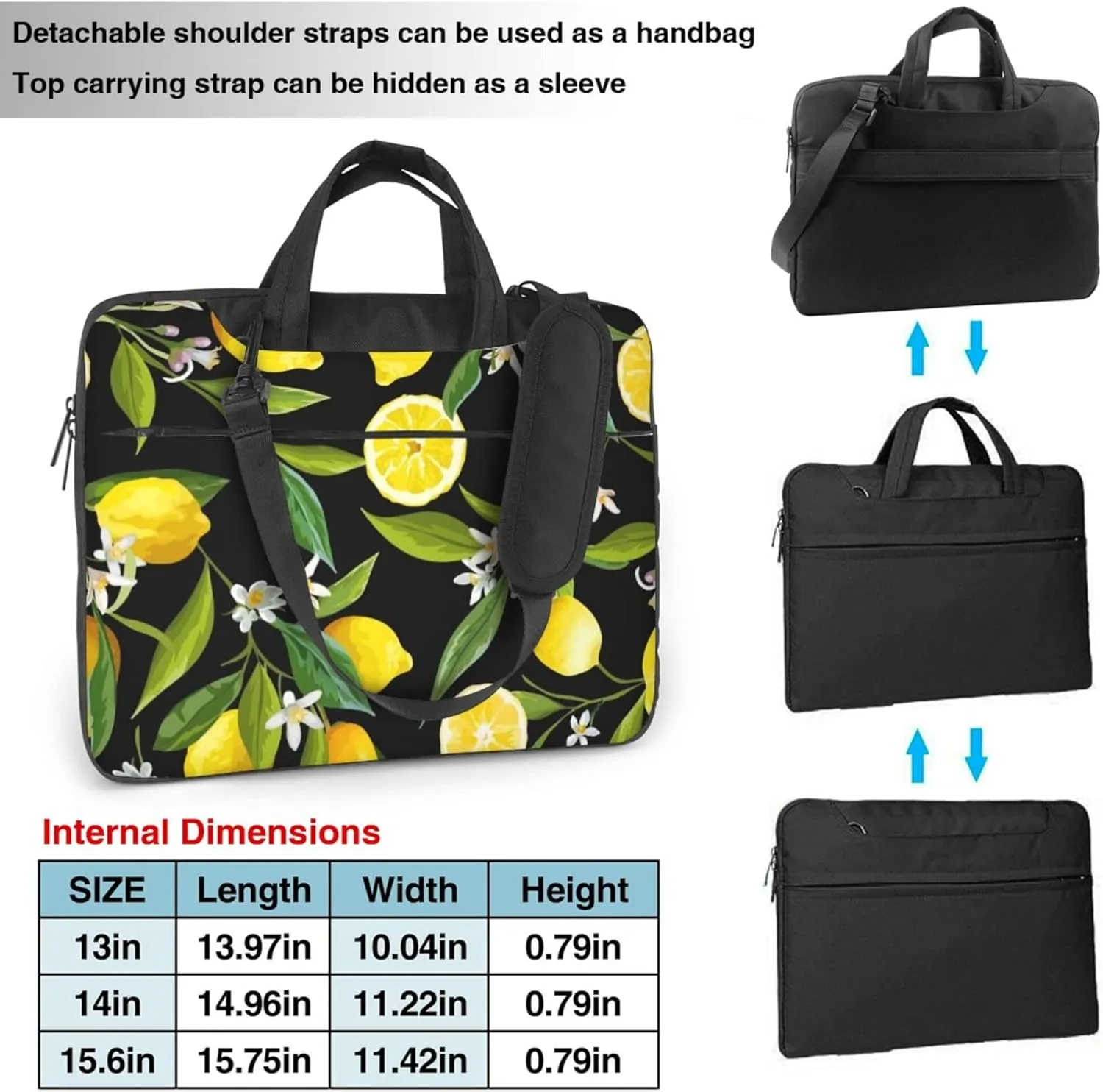 Greyhound Black Pet Dog Laptop Shoulder Bag ​for Men Women, Computer Carrying Case Messenger Bag with Strap
