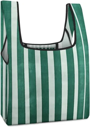 Grocery Bag Reusable Tote Bag Foldable Blue And Yellow Pattern Shopping Bag Handbag Washable Shoulder Bag for Travel