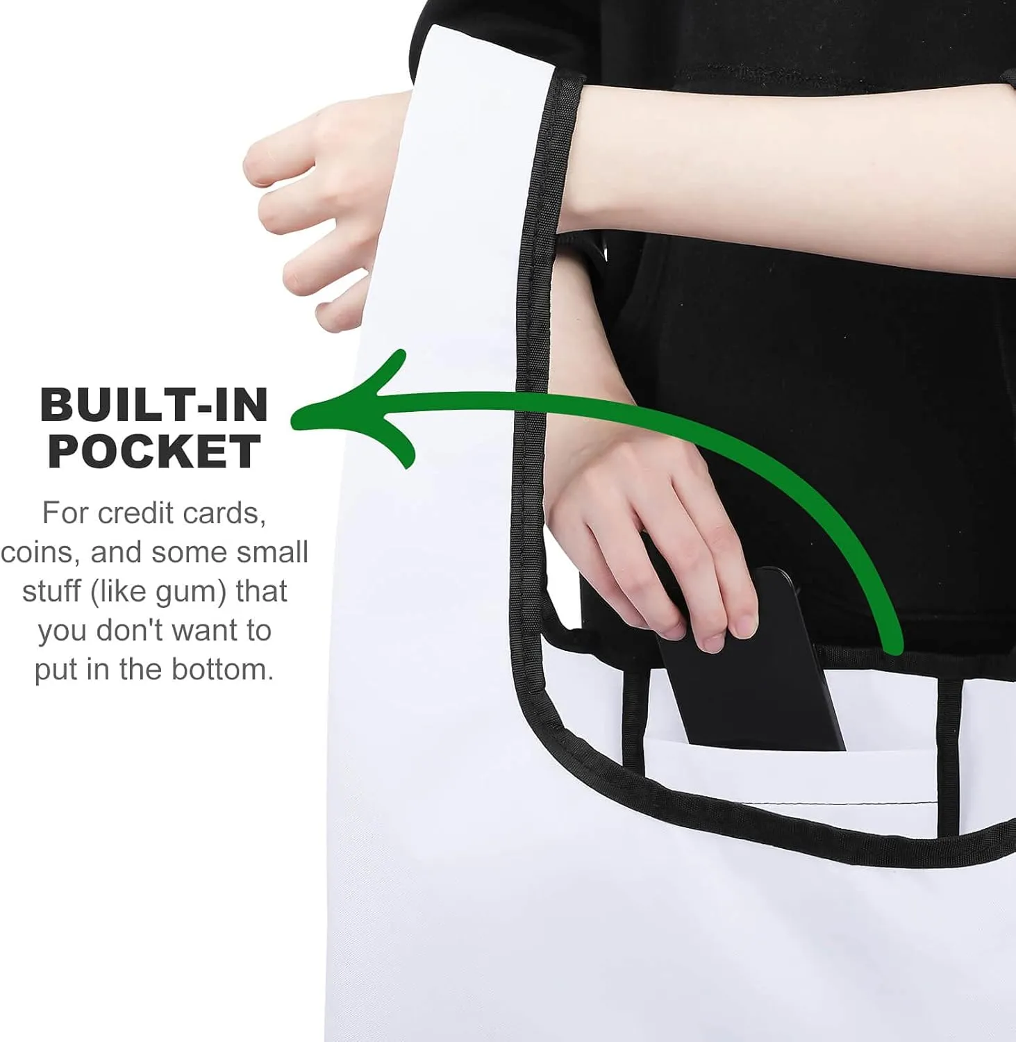 Grocery Bag Reusable Tote Bag Foldable Blue And Yellow Pattern Shopping Bag Handbag Washable Shoulder Bag for Travel