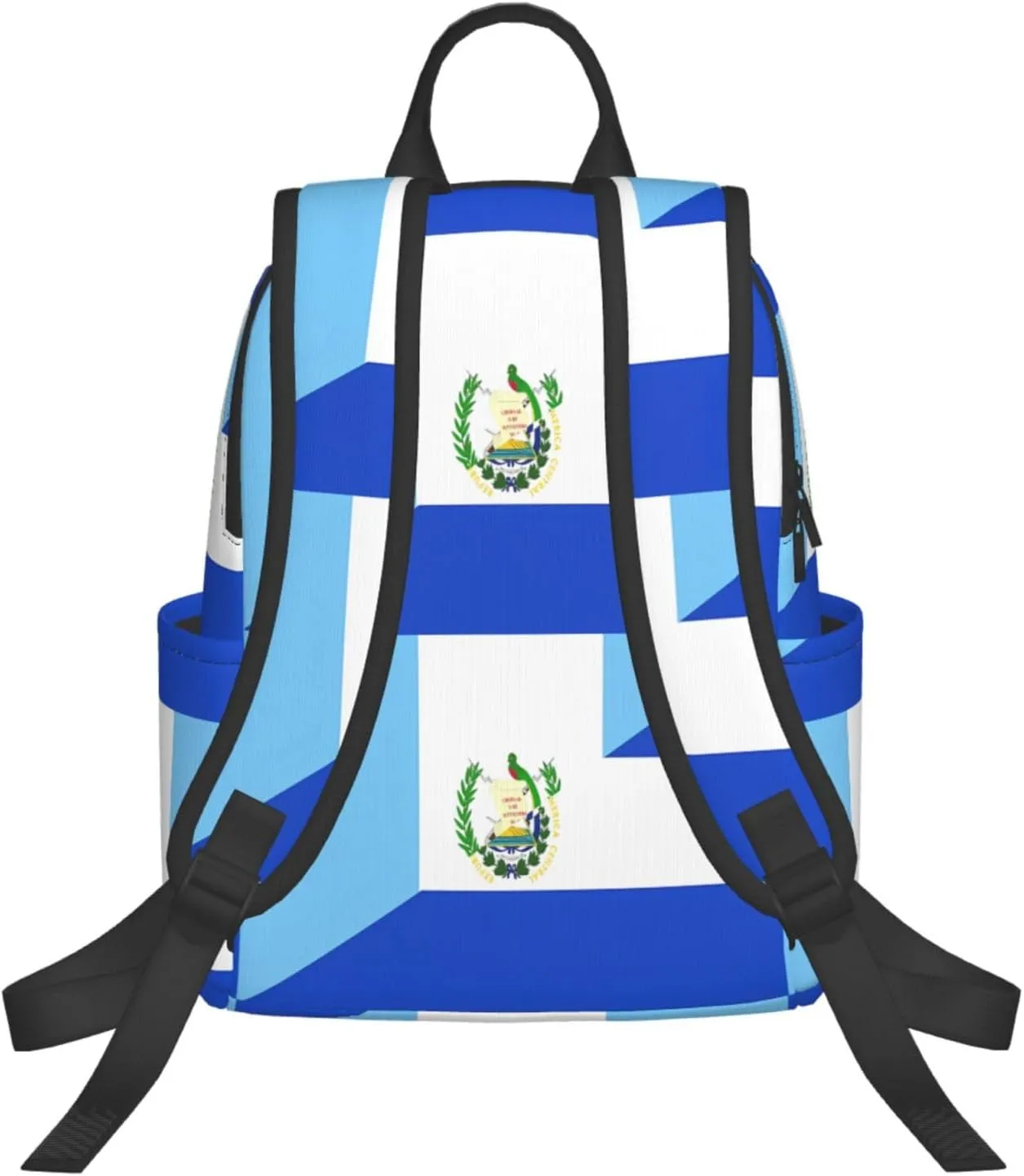 Guatemala Guatemalan El Salvador Flag Casual Laptop Backpack Travel Rucksack Sports Daypack Adjustable Strap Bags with Multi-Pockets for Working Running Camping