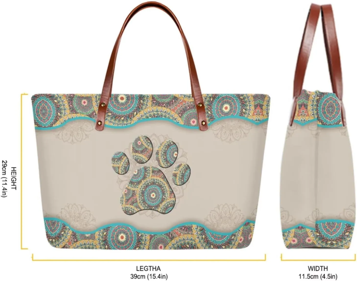 Handbag Purses Set of 2 for Women Portable Top Handle Tote Bag Shoulder Bag with Cash Wallet for Shopping Tours