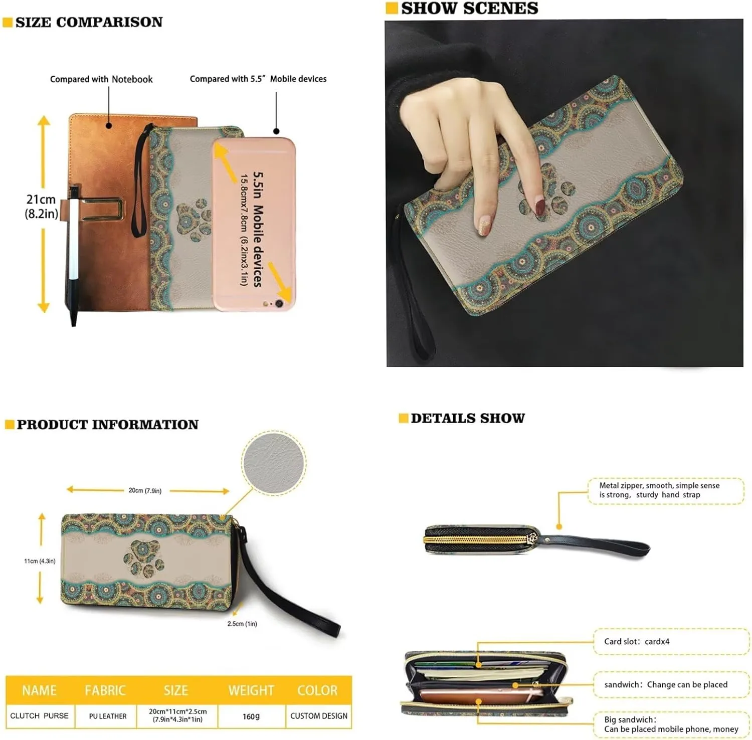 Handbag Purses Set of 2 for Women Portable Top Handle Tote Bag Shoulder Bag with Cash Wallet for Shopping Tours