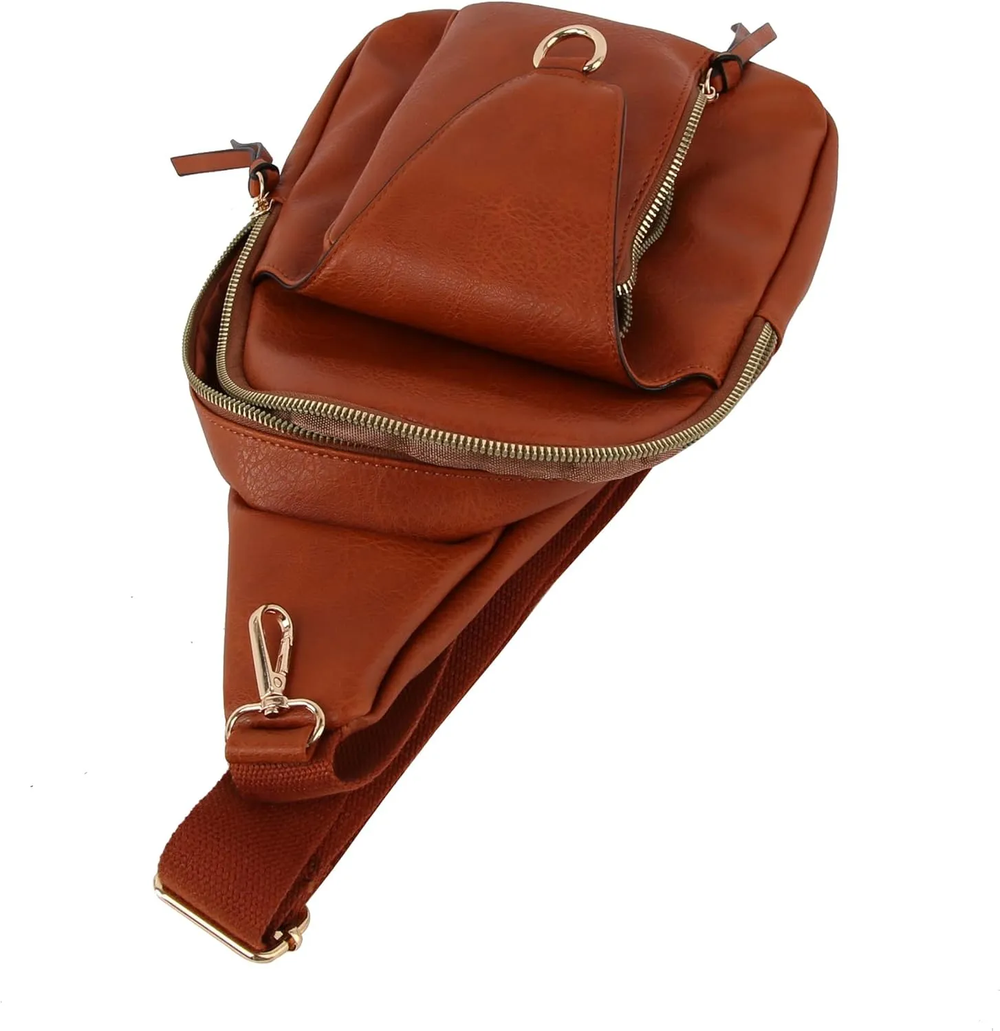 Handbag Republic Women's Modern PU Leather Crossbody Chest Bag with Adjustable Strap
