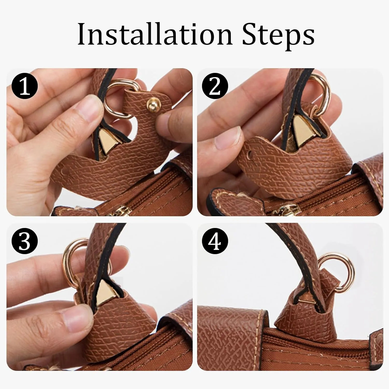 Handbag Shoulder Strap Adjustable for Longchamp Mini Pouch,Purse Crossbody Replacement Conversion Kit