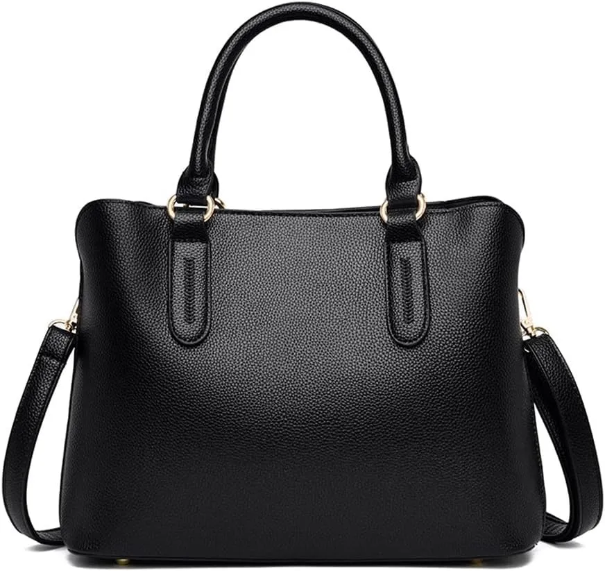 Handbags for Women Top Handle Bag Vegan Leather Satchel Purses Medium Tote Bags Shoulder Crossbody Bag Ladies Handbag