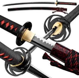 Handmade Japanese Katana Sword 1045 Carbon Steel Real Steel Swords Samurai Swords Full Tang