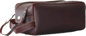 hanging toiletry bag, mens toiletry bag leather dopp kit mens travel bag toiletry cosmetic bag mens shaving bag (3 Dark Brown)