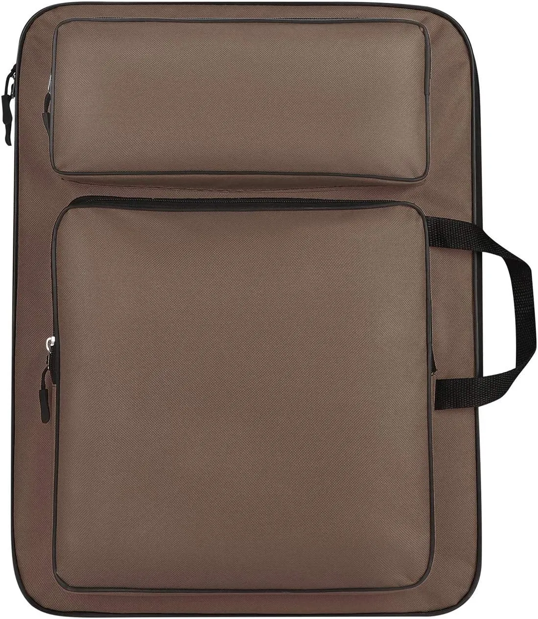 haozaikeji A3 Artist Portfolio Carry Case Bag Portable Waterproof Canvas Shoulder Bag Painting Pad Backpack for Sketching Painting Art Supplies with Shoulder Straps & Carry Handle