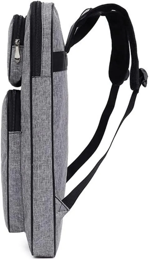 haozaikeji A3 Artist Portfolio Carry Case Bag Portable Waterproof Canvas Shoulder Bag Painting Pad Backpack for Sketching Painting Art Supplies with Shoulder Straps & Carry Handle