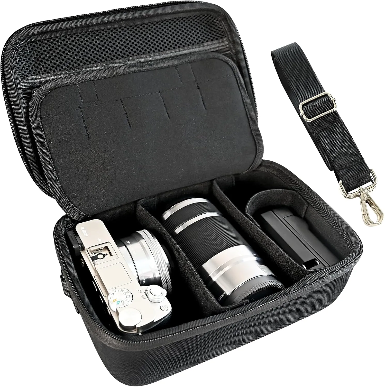 Hard Carrying Case Compatible with Sony Alpha a6000 / a6100 / a6200/a6300 / a6400 / a6500 / a6600 Mirrorless Digital Camera Case (Standard Size)