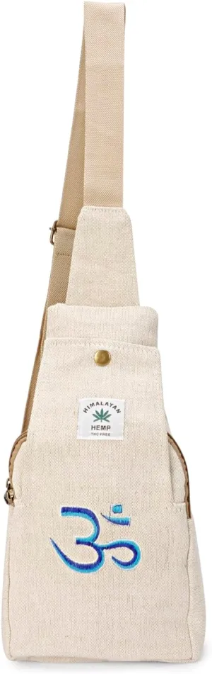 Hemp Sling Backpack- Hemp Cross body Bag- Hemp Shoulder Backpack Adjustable Strap for Men & Women