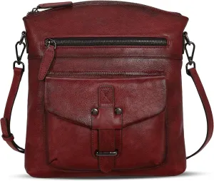 HESHE Leather Purses for Women Designer Crossbody Bags Ladies Purses and Handbags Everyday Bag for Travel