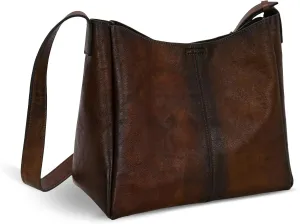 HESHE Soft Genuine Leather Purses for Women Top Handle Handbags Crossbody Bags Hobo Tote Bag Stylish Daily Casual Purse