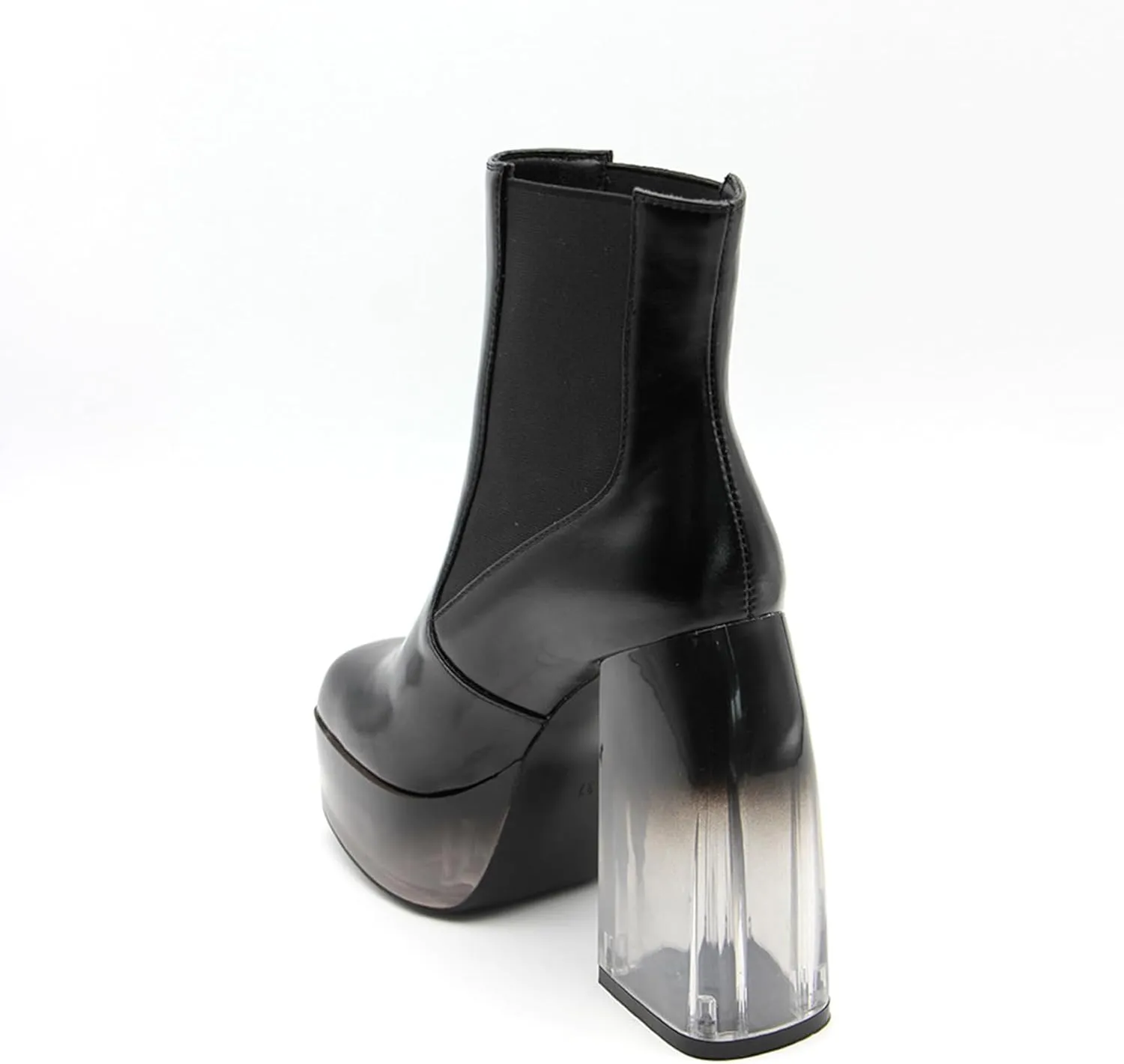 High Heeled Boots,Comfortable and Breathable Design,Square Toed Gradient Thick Heeled Boots,Suitable for All Occasions