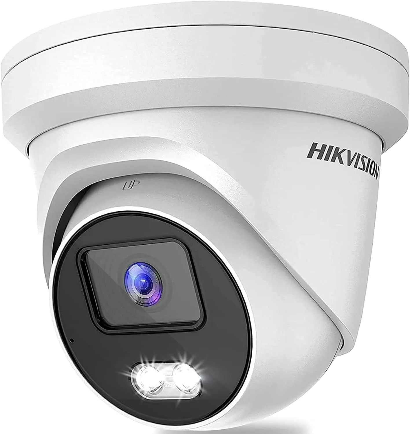 Hikvision IP Camera Turret Compatible DS-2CD2347G2-LU 2.8mm Lens 4MP Color-Vu Fixed Turret Network Camera H.265,130dB WDR,24/7 Colorful Imaging, PoE Camera, International Version