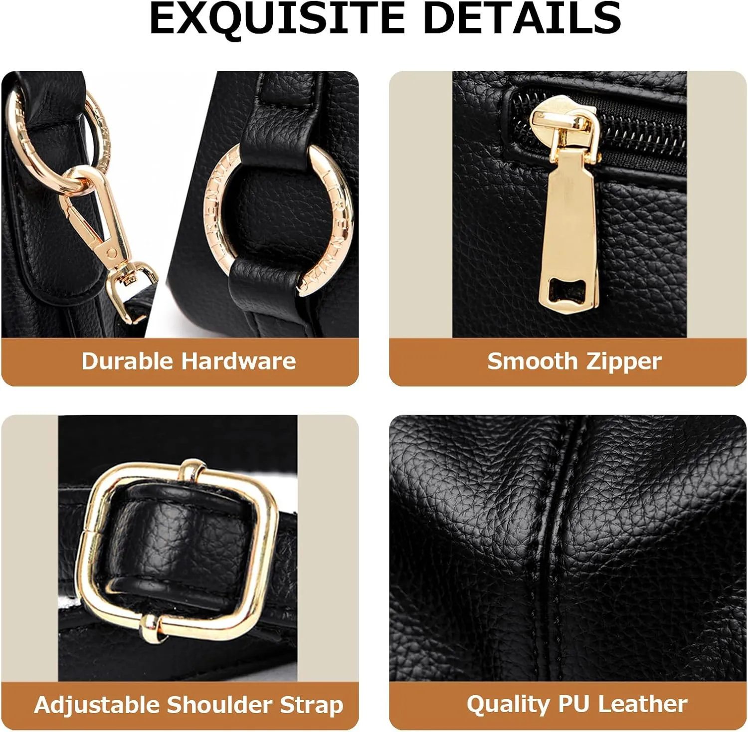 Hobo Bags for Women PU Leather Crossbody Purses Trendy Shoulder Handbag Tote Bag Satchel Bag