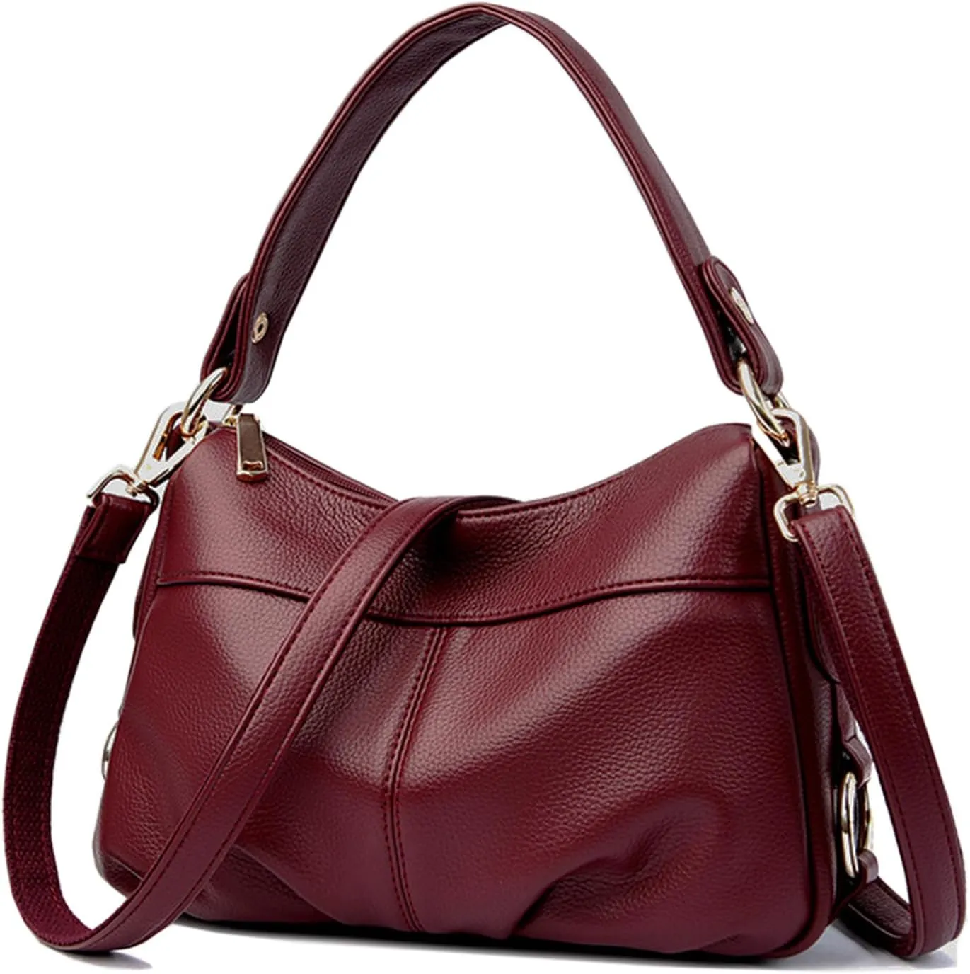 Hobo Bags for Women PU Leather Crossbody Purses Trendy Shoulder Handbag Tote Bag Satchel Bag
