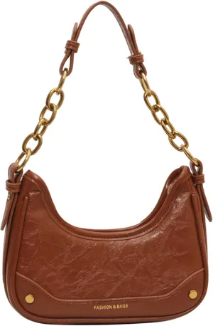 Hobo Bags for Women Shoulder Clutch Bags Vintage Slouchy Shoulder Bag Leather Purse Armpit Tote