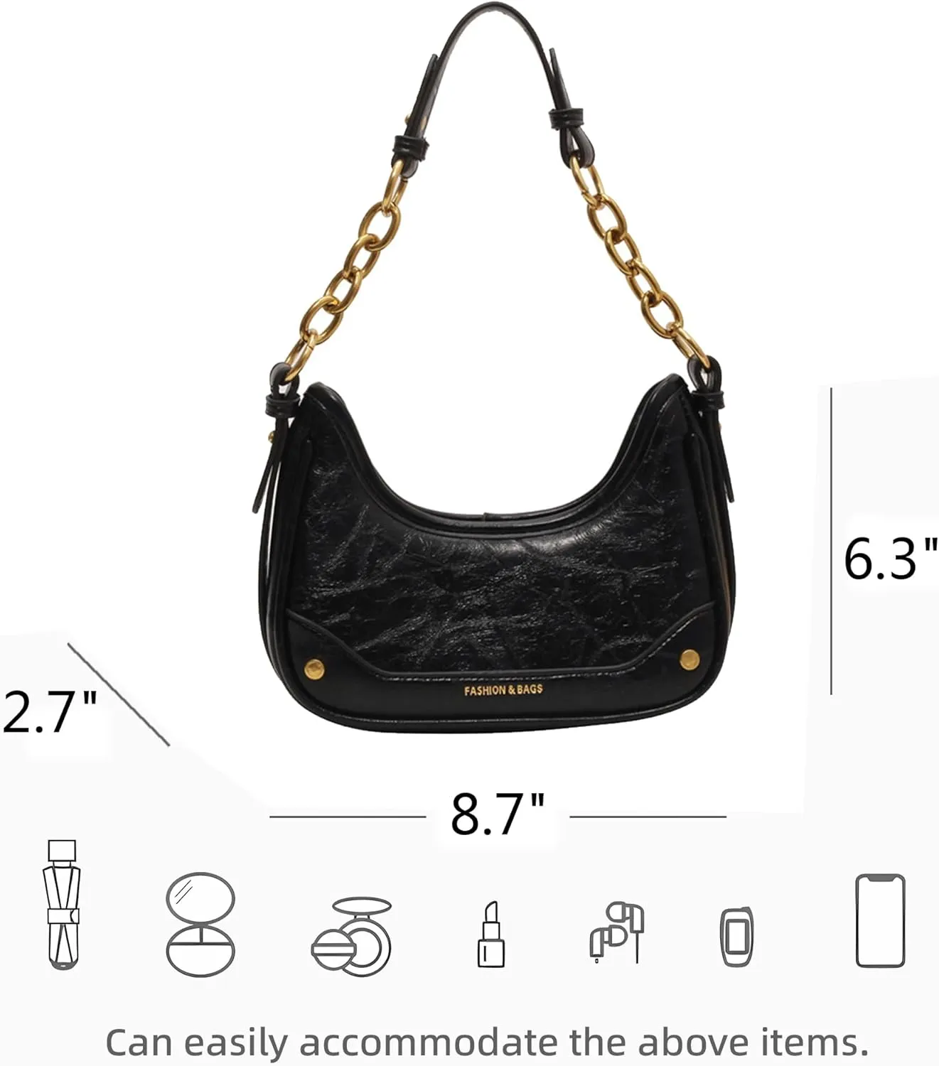 Hobo Bags for Women Shoulder Clutch Bags Vintage Slouchy Shoulder Bag Leather Purse Armpit Tote