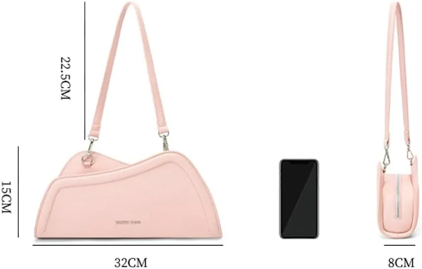 Hobo Purses for Women Chic Irregular Purse Stylish Handbag Shoulder Bag for Party Work Travel