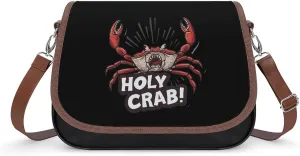 Holy Crab Trendy Crossbody Bags Purses for Women Casual Shoulder Handbags with Adjustable Wide Strap