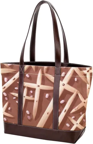 Holy Easter Cross-1090 Tote Bags Durable Leather Canvas Purses and Handbags for Women Top Handle Shoulder Satchel Hobo Bags