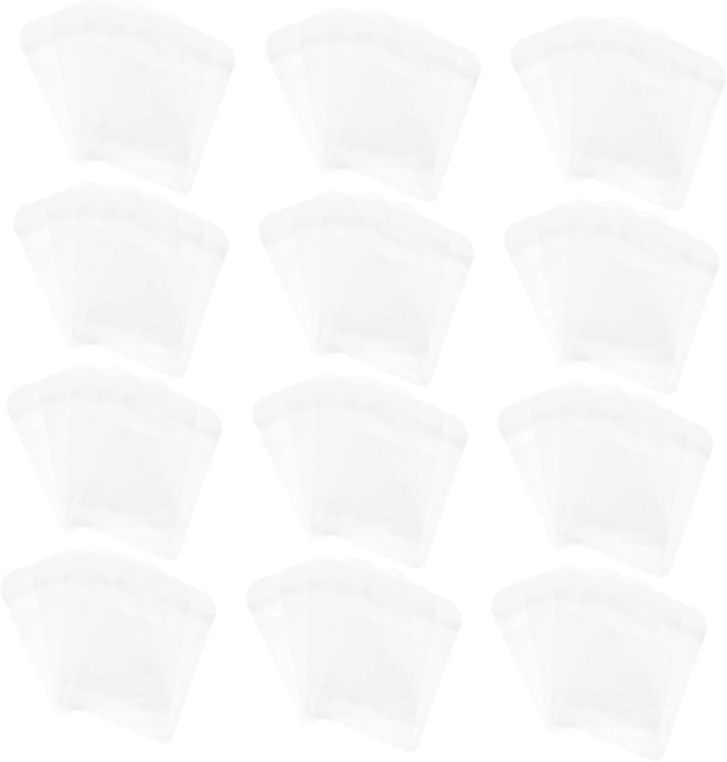 Homoyoyo Travel Ring Holder Bag Set 100 Pcs Striped Jewelry Packaging Bags Watch Pouches Small Pouches Secure Closure Stylish Design