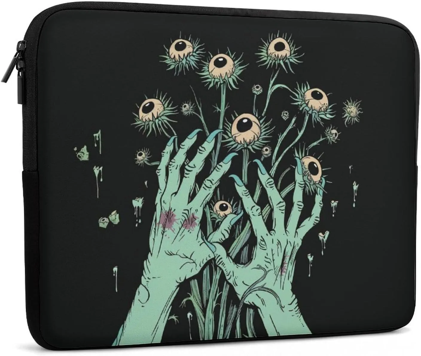 Horror Hand Eyeball Laptop Sleeve 13/15 Inch Durable Briefcase Cover Shockproof Protective Case Handbags Portable Laptop Bag