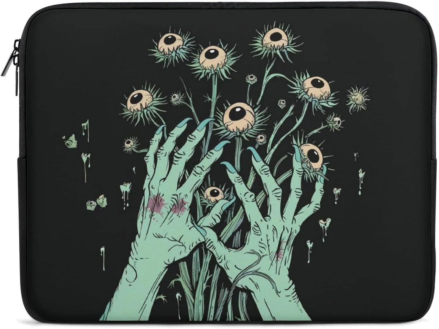 Horror Hand Eyeball Laptop Sleeve 13/15 Inch Durable Briefcase Cover Shockproof Protective Case Handbags Portable Laptop Bag