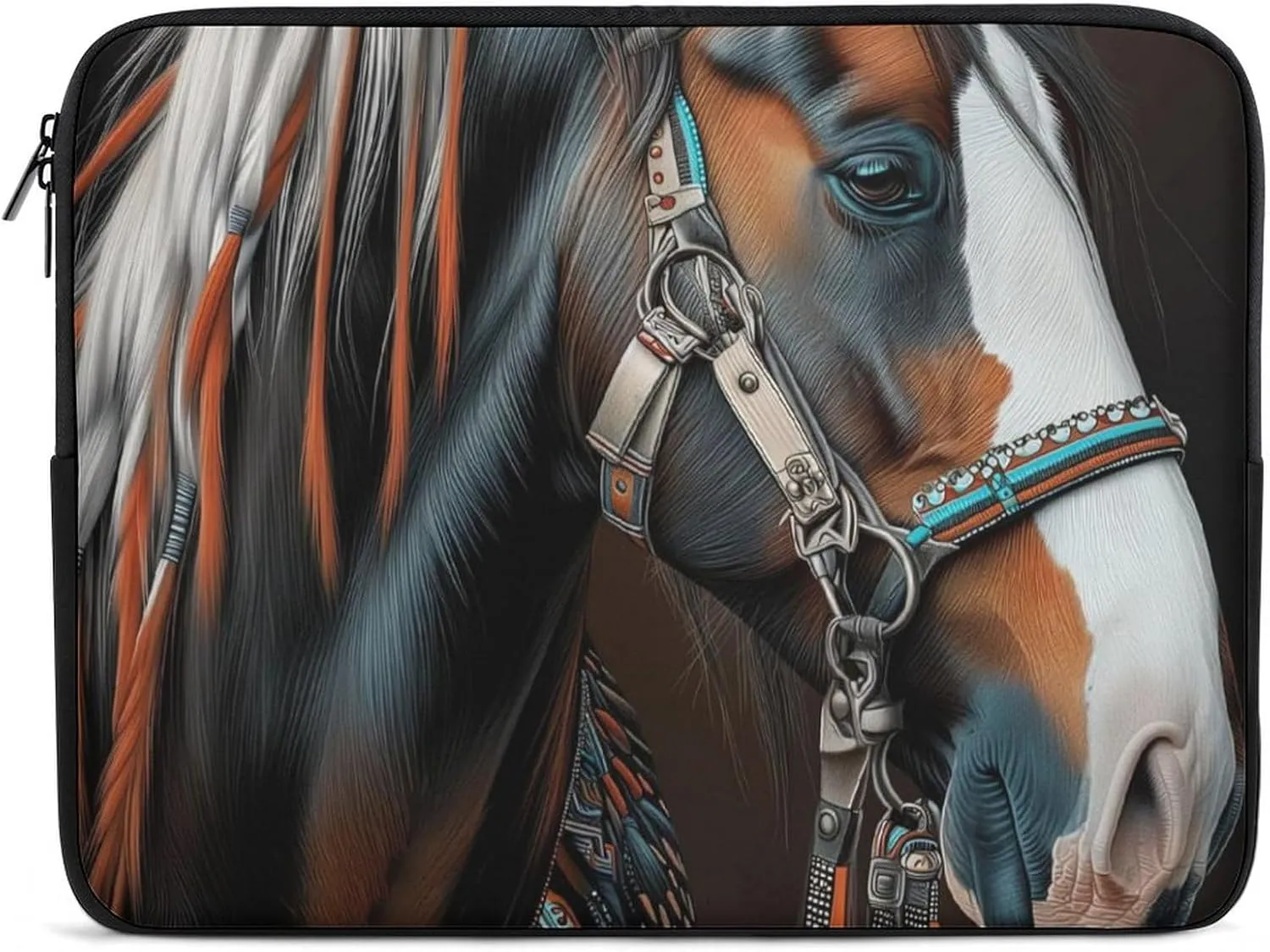 Horse Flank Laptop Sleeve 13/15 Inch Briefcase Cover Shockproof Protective Case Handbags Portable Laptop Bag