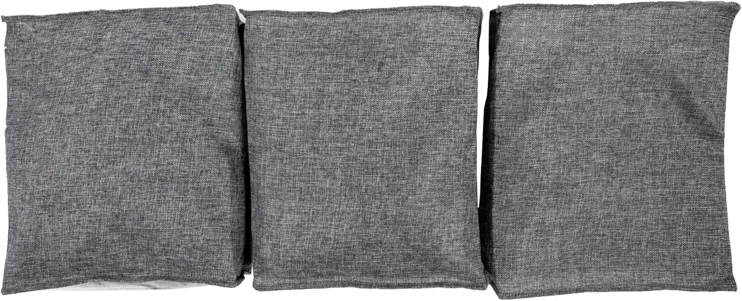 Household Essentials Under Bed Zippered Sweater Storage Bags with Clear Vision Panel, Set of 3, Graphite Gray
