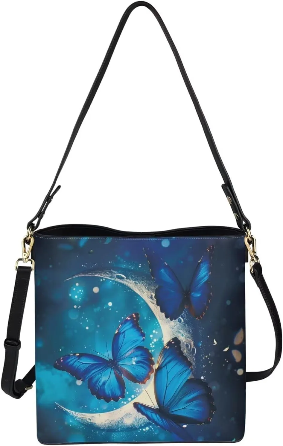 HUGS IDEA Hobo Bags for Women PU Leather Handbag Crossbody Bucket Tote Purse Ladies Shoulder Bags