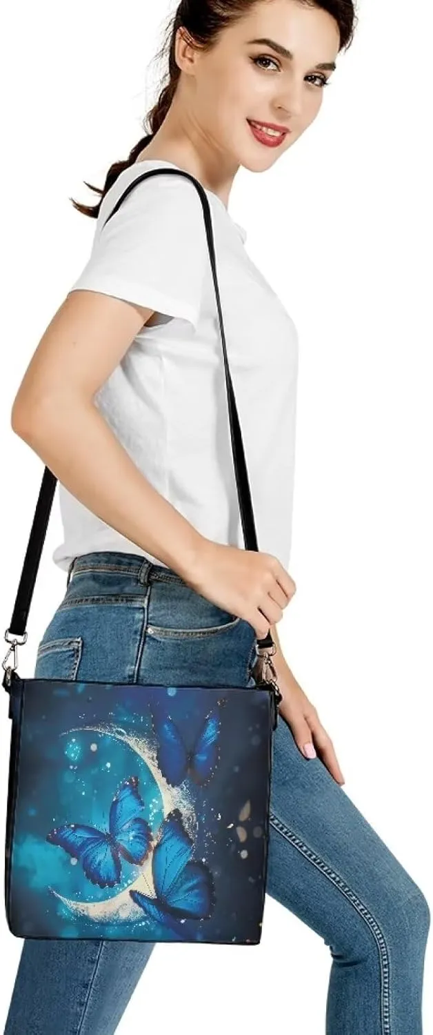 HUGS IDEA Hobo Bags for Women PU Leather Handbag Crossbody Bucket Tote Purse Ladies Shoulder Bags