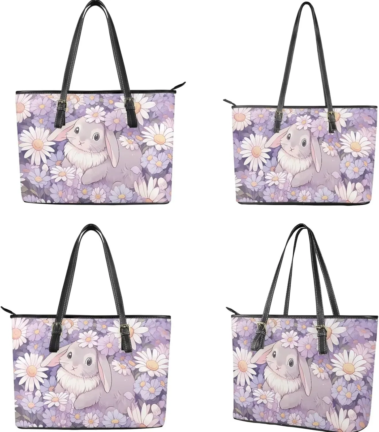 HUGS IDEA Leather Handbags for Women Soft Shoulder Tote Purses Bucket Bags Laptop Bag