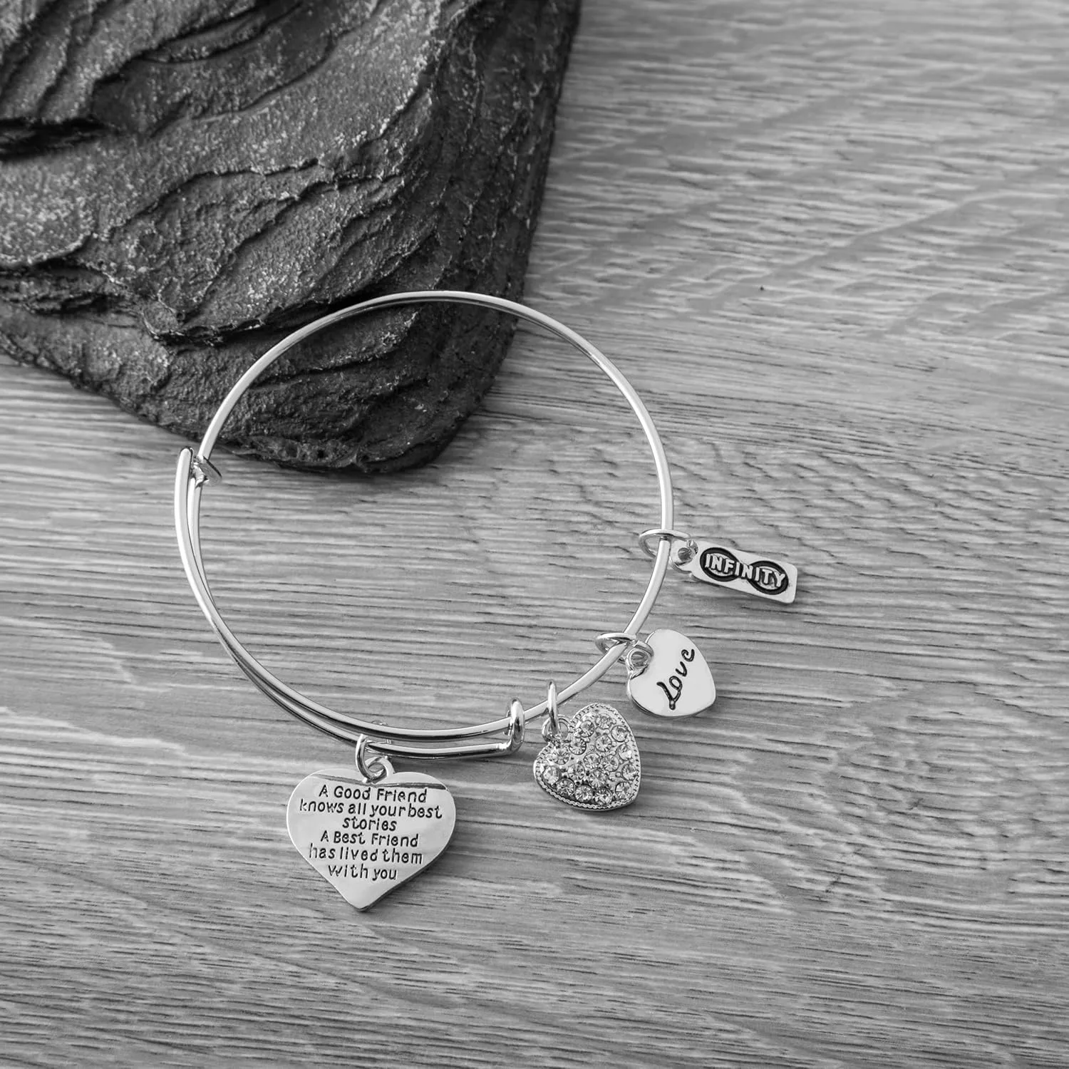 Infinity Collection Best Friends Bracelets- Not Sisters By Blood But Sisters By Heart Bracelet- Friend Jewelry- Gift for Friends