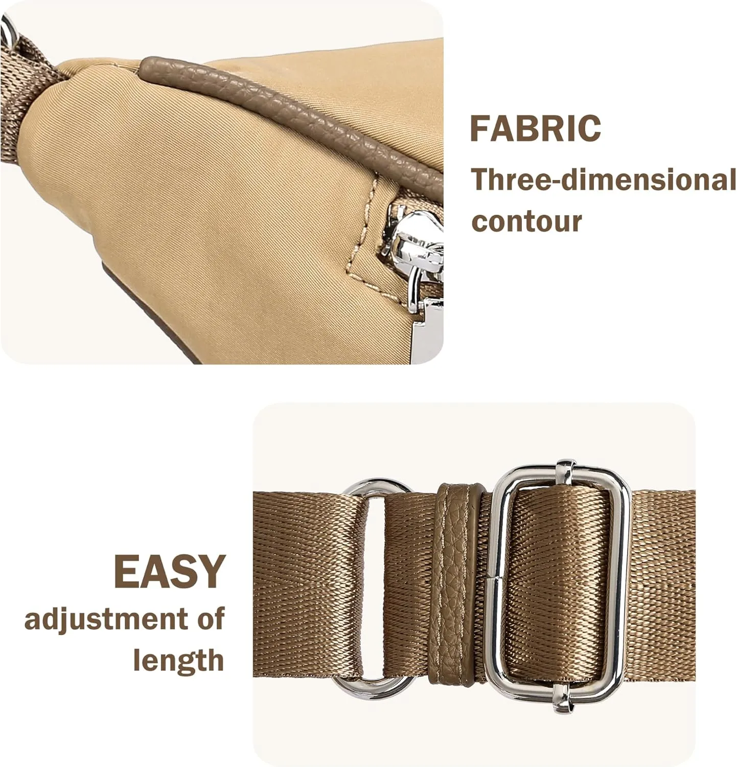INICAT Fanny Packs for Women,Fashion Waist Packs Crossbody Bum Bag with Adjustable Strap for Travel Sport