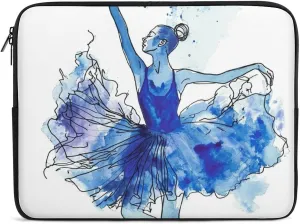 Ink Ballet Dancer Laptop Sleeve 13/15 Inch Briefcase Cover Shockproof Protective Case Handbags Portable Laptop Bag