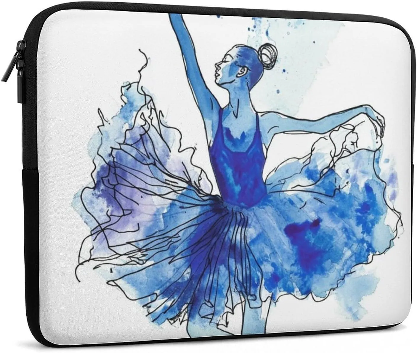 Ink Ballet Dancer Laptop Sleeve 13/15 Inch Briefcase Cover Shockproof Protective Case Handbags Portable Laptop Bag